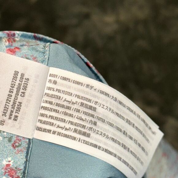 Hollister A-Line Skirt Women's M Blue Floral High Rise Soft Girl Aesthetic NWT - Picture 4 of 7